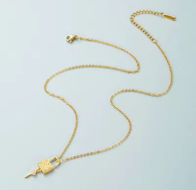 img_5387 Lock Necklace Stainless Steel 🔐 - Image 3