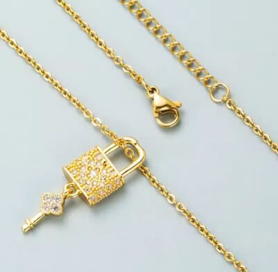 img_5388 Lock Necklace Stainless Steel 🔐 - Image 2