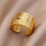 Minimalist ring 18K Gold-plated Stainless Steel