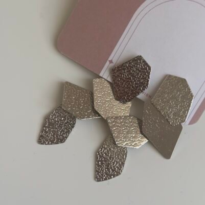 img_7196 geometric dangles Silver - Image 1