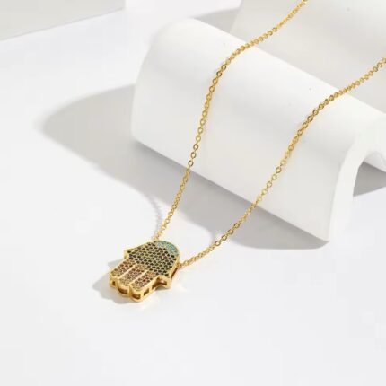Hamsa hand necklace 🪬