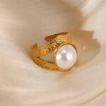 Classic Pearl 18K Gold-plated Stainless Steel