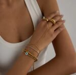 Chain finger Bracelet 18K Gold-plated Stainless Steel - Image 2