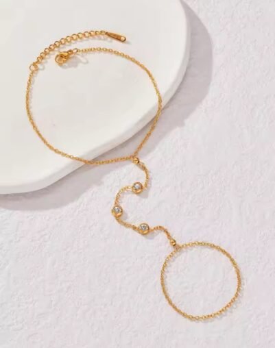 img_1593 Finger Chain Bracelet Stainless Steel - Image 1