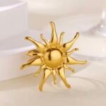 Sun Ring  stainless steel 18k gold☀️ - Image 2
