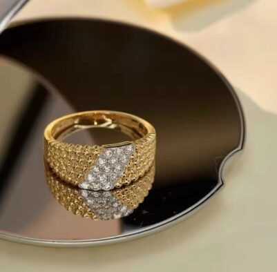 img_5679 Gold & silver geometric ring Stainless Steel - Image 1