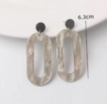 Grag dangling geometric earrings