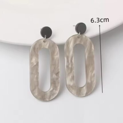 Grag dangling geometric earrings