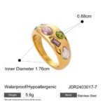 Ring size 7 18K Gold-plated Stainless Steel - Image 3