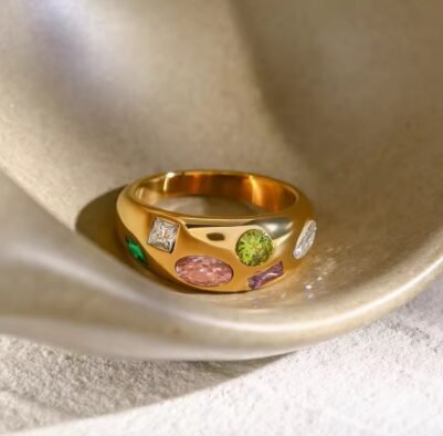 img_8337 Ring size 7 18K Gold-plated Stainless Steel - Image 2