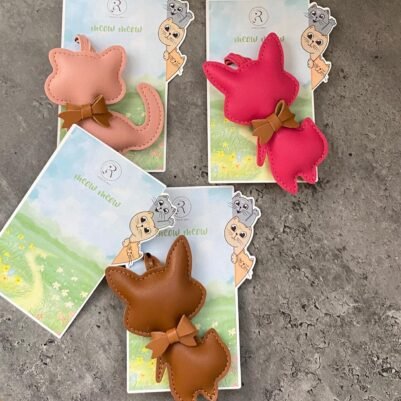 6a6a7741-bd5f-42be-a9cb-a4955900299e Bow tie cat handmade charm - Image 1