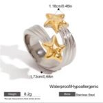 Two toned star ring Silver Plated ⭐️ - Image 2