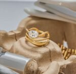 Minimalist Ring with zircon 18K Gold-plated Stainless Steel