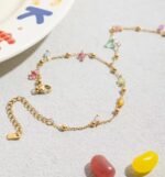 Colorful finger bracelet 18K Gold-plated Stainless Steel - Image 2