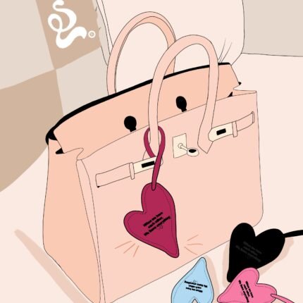 Heart Bag Charm 🧡