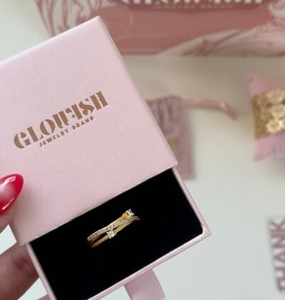 screenshot-12 Retro crystal ring 18K Gold-plated Stainless Steel - Image 1