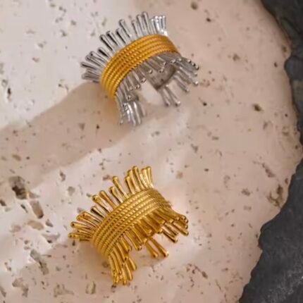 Geometric Ring 18K Gold Plated