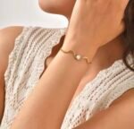 Waves Bracelet 18K Gold-plated Stainless Steel