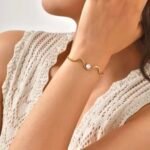Waves Bracelet 18K Gold-plated Stainless Steel