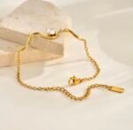 Waves Bracelet 18K Gold-plated Stainless Steel - Image 3
