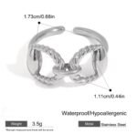 Silver-plated Ring Stainless Steel - Image 4