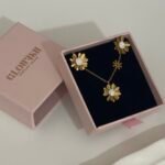 18K Daisy Necklace & Earrings Set - Image 2