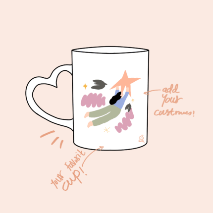 heart-shaped Handle Mug ☕️