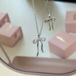 bow-tie necklace stainless steel🎀