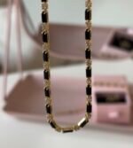 Black Crystal Tennis Necklace