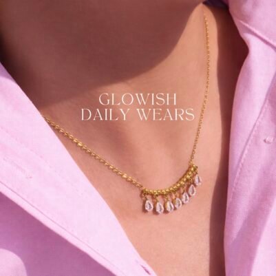 Soft elegance Necklace stainless steel 18k gold plated - Image 2