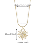 Sunburst Necklace
Stainless Steel 18K Gold Minimalist