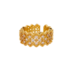 Celeste Lace stainless steel adjustable ring