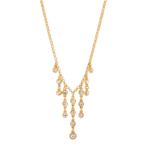 Crystal Tassel Necklace stainless steel