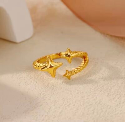 3 Stars 18k Gold Ring ⭐️ - Image 2