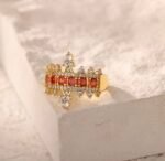 Ruby Crown Ring Stainless Steel - Image 2